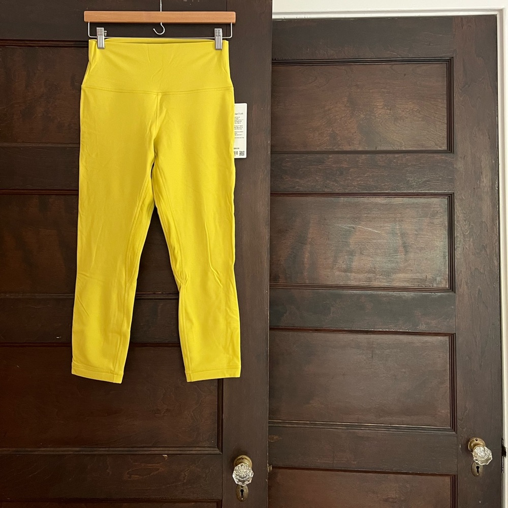 Lululemon align crop 23” yellow